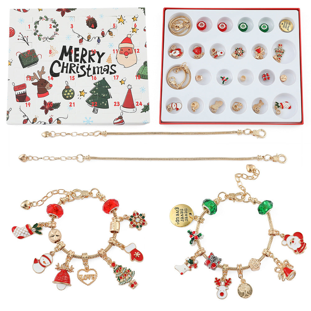 🎅Christmas Gift idea 49%OFF -🎁DIY Christmas Advent Calendar Bracelets Set