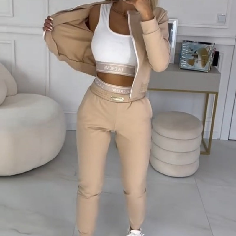 🎉😍Women's 3-Piece Zip-Up Tracksuits