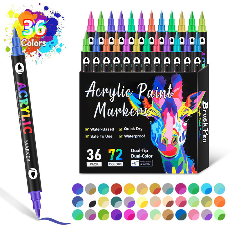 🎁Last Day Promotion-49% OFF🌈Dual Tip Acrylic Paint Pen Marker