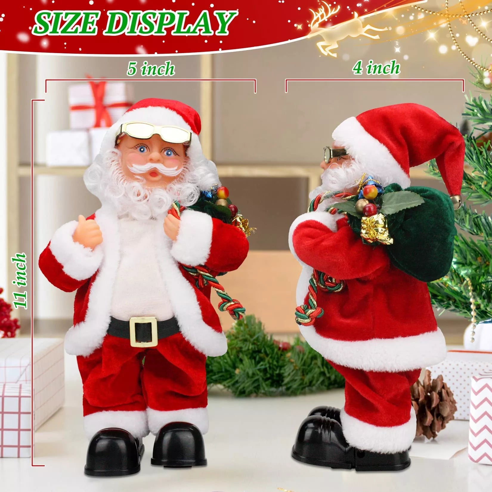 Mintiml® Electric Dancing Music Santa Claus