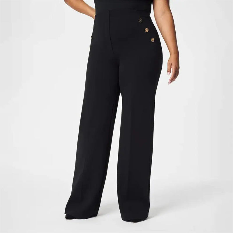 🍂Three lengths available✨️Winter High Stretch High Waist Wide Leg Trousers