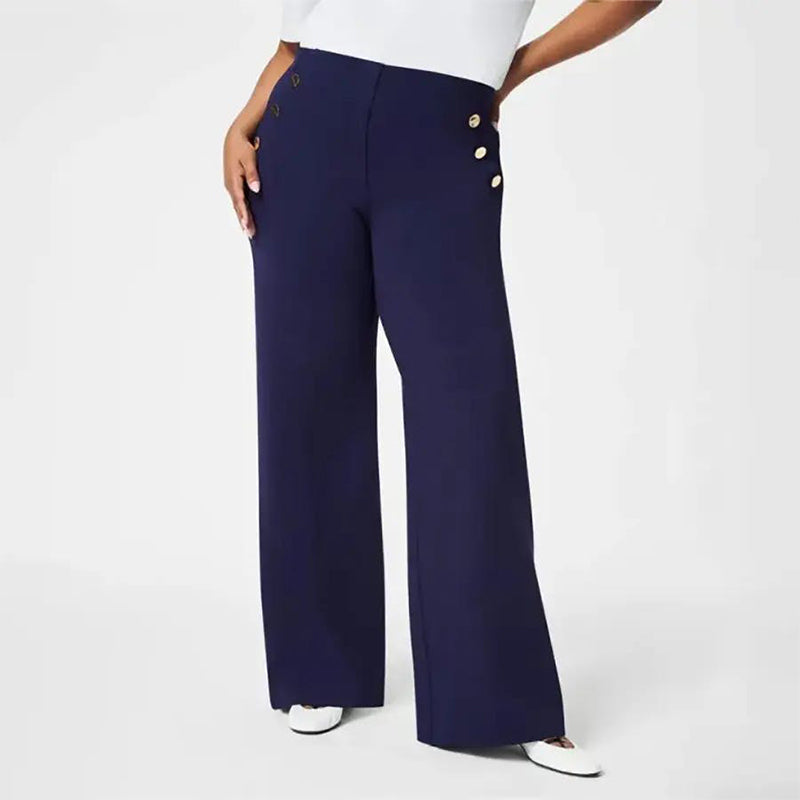 🍂Three lengths available✨️Winter High Stretch High Waist Wide Leg Trousers