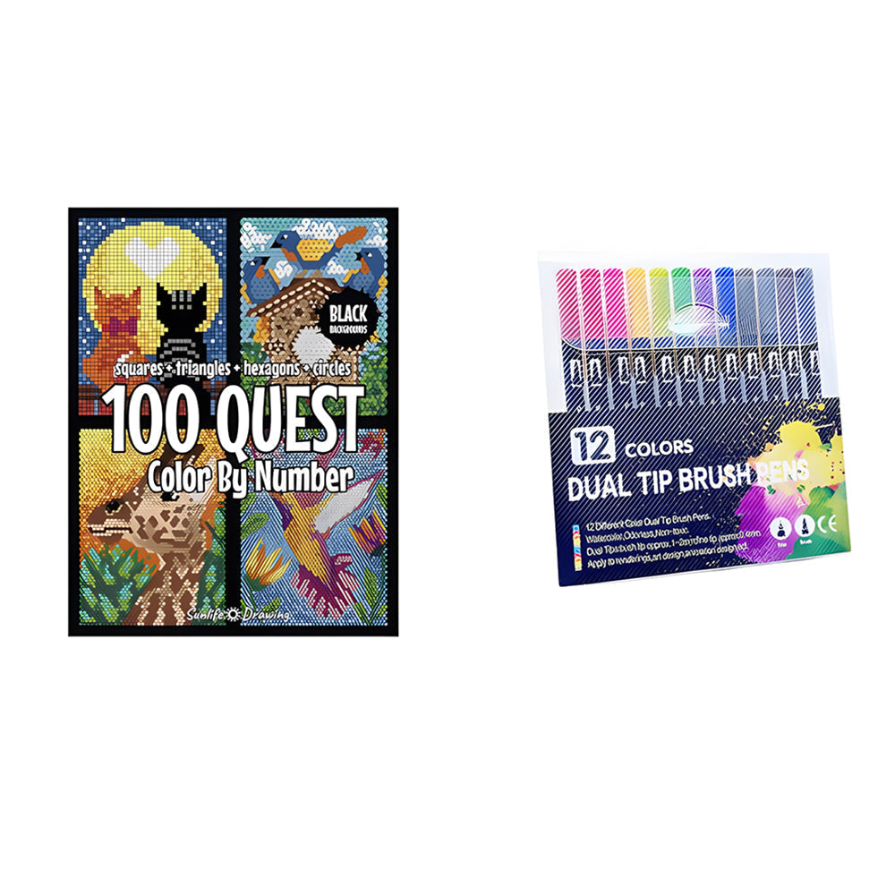 📔100 QUEST Color by Numbers Book