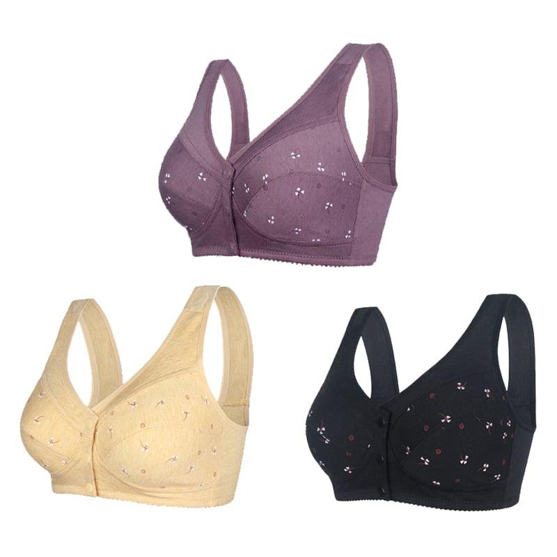 🔥Last day to buy 1 get 2 free🔥Design for Senior bra in cotton with front closure