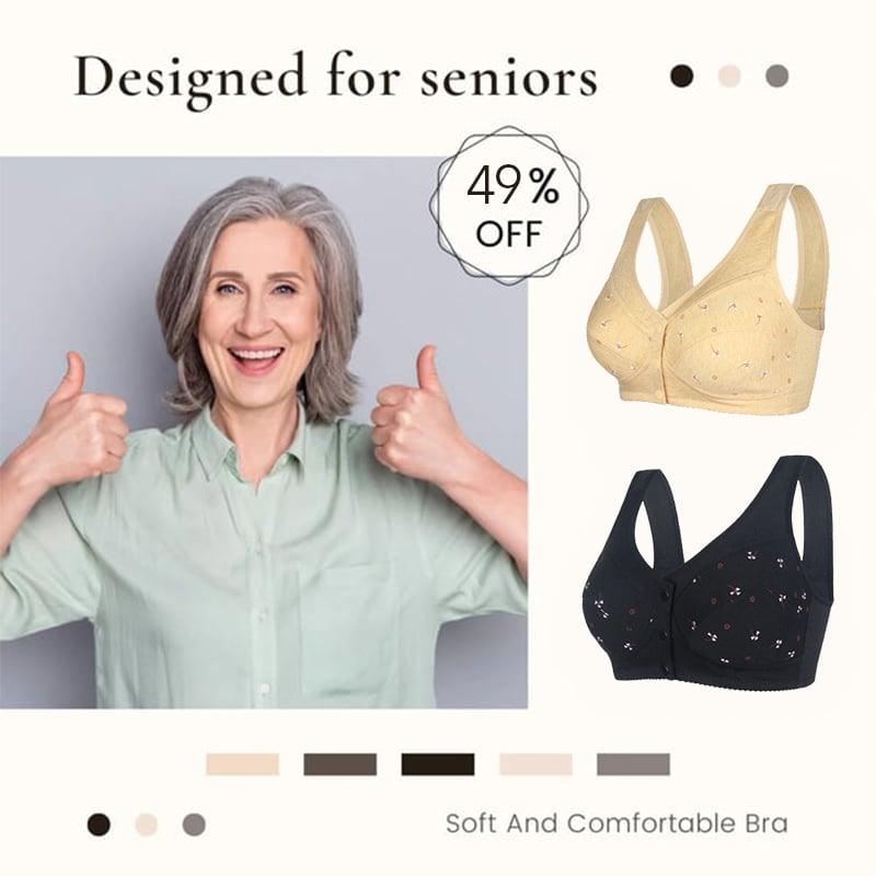 🔥Last day to buy 1 get 2 free🔥Design for Senior bra in cotton with front closure