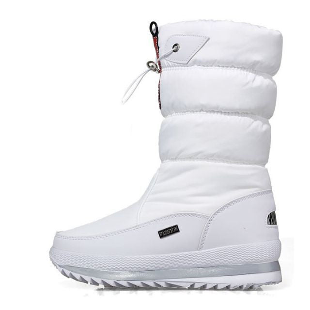 🔥🔥Women's premium waterproof, non-slip faux fur snow boots