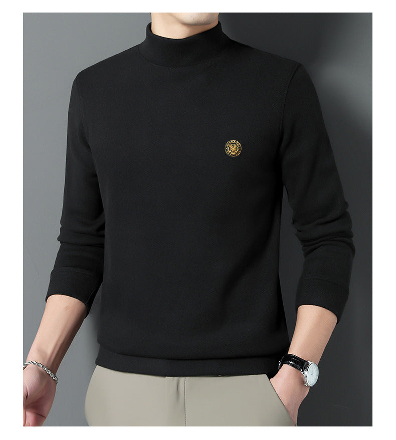 Men's Thickened Mock Neck Warm Solid Sweatshirt（50% OFF）