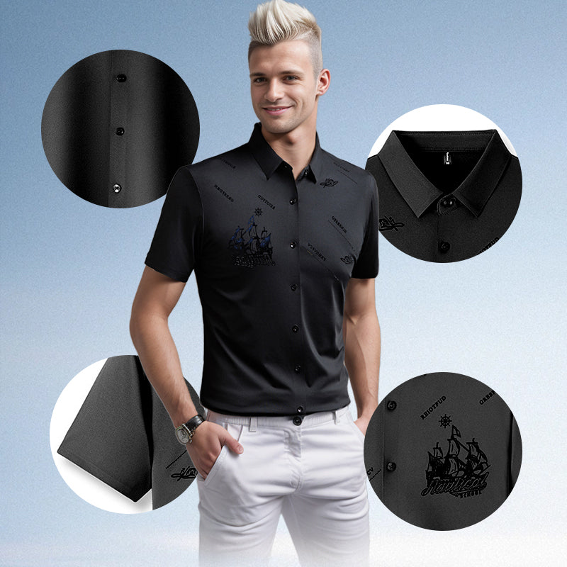 🔥Hot Sale (50% off)🔥Men's Business Short Sleeves Button Down Shirt