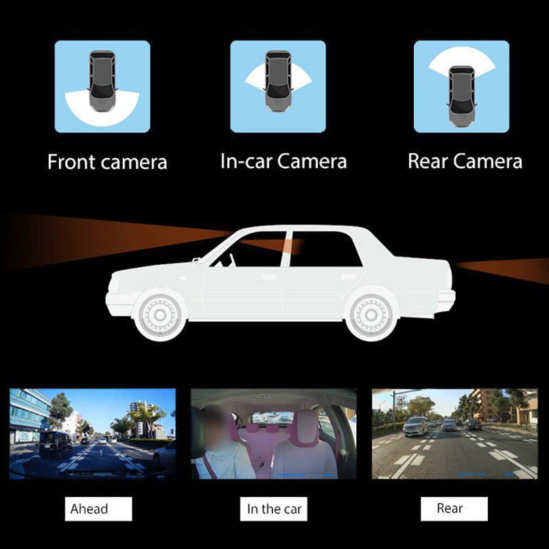 3-Channel HD Dash Cam