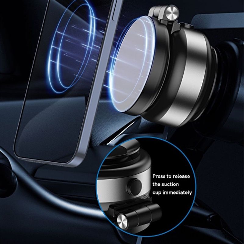 Car Electric Suction Cup Magnetic Phone Holder