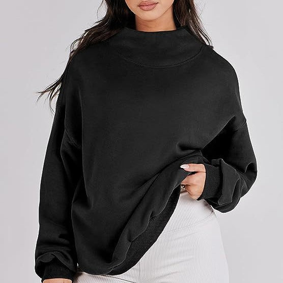 Women's Mock Neck Long Sleeve Pullover Sweatshirt💝💖New arrival-49% OFF