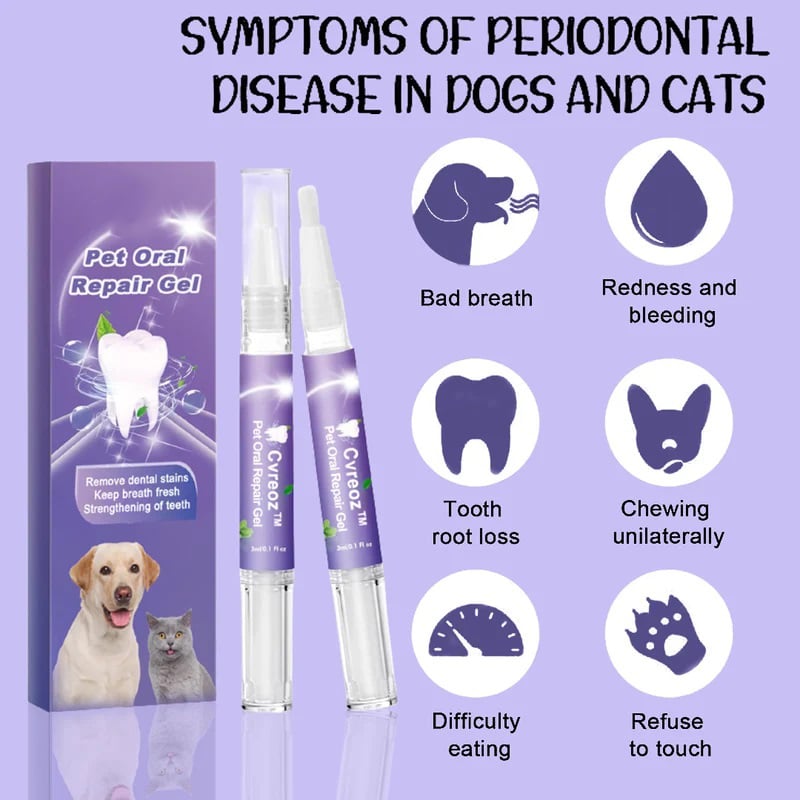 🐕Hot Sale 49% OFF🐾🌈Pet Oral Repair Gel🐶✨