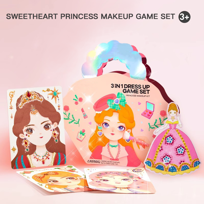 🔥Hot Sale 50% OFF💅Fantasy 3-in-1 Princess Dress Up & Make Up Game Set💝