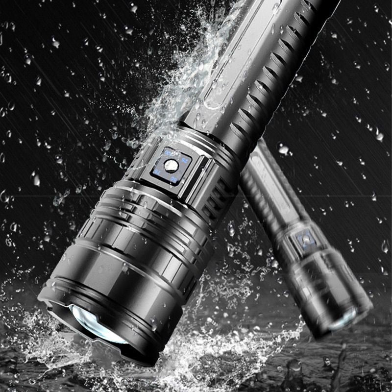 🎅Hot Winter Sale Limited Time Half Price-🔦 Multi-functional White Light Laser Telescopic Zoom Tactical Flashlight