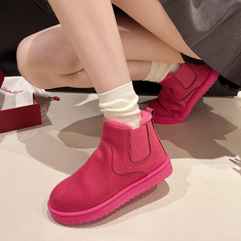 Women's Thick Sole Warm Snow Ankle Boots