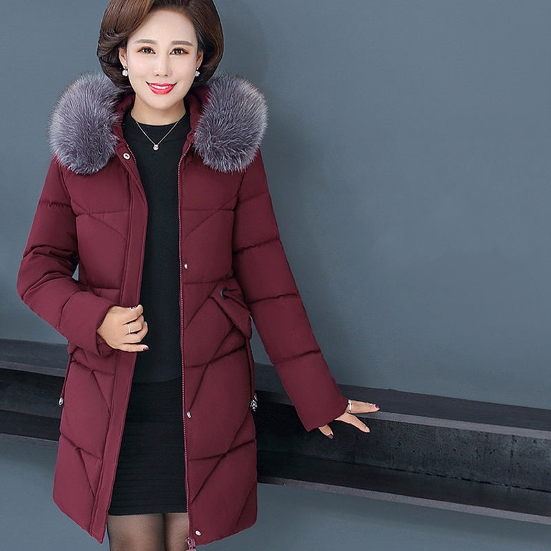 Women's Warm Hooded Cotton-Padded Jacket