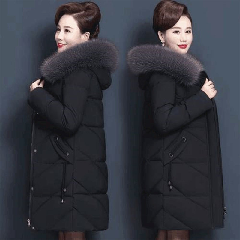 Women's Warm Hooded Cotton-Padded Jacket