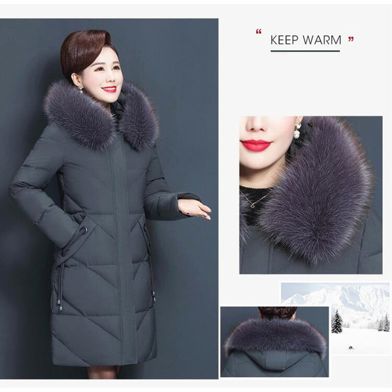 Women's Warm Hooded Cotton-Padded Jacket