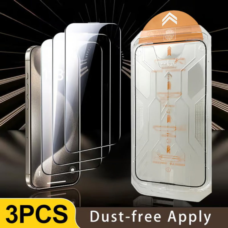 Shock-Resistant Dust-Proof Anti-Fingerprint Screen Protector Set