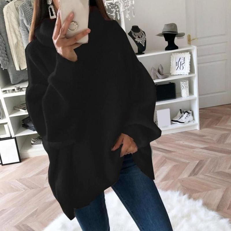 🔥Limited Time 50% OFF🔥Women’s Oversized Turtleneck Solid Color Knit Sweater