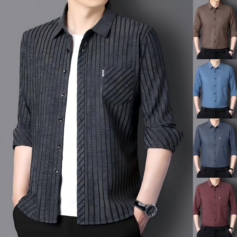 🔥Clearance Sale🔥Men’s Casual Business Lapel Shirt for Fall & Winter