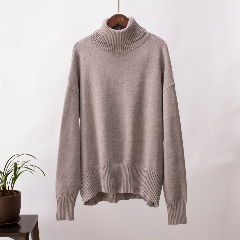 🎁Early Winter Sale 49% Off🔥Women's Casual Solid Color Turtleneck Sweater