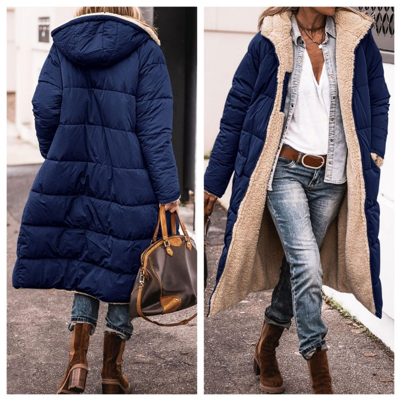 Women's Winter Warm Hooded Long Coat