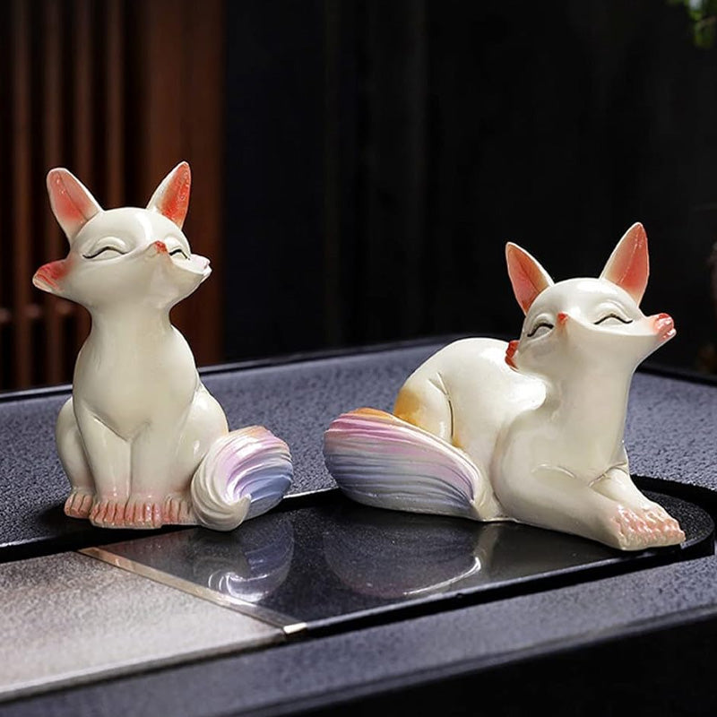 🐈Color Changing Resin Tea Pet Luck Decoration for Tea Table🍵