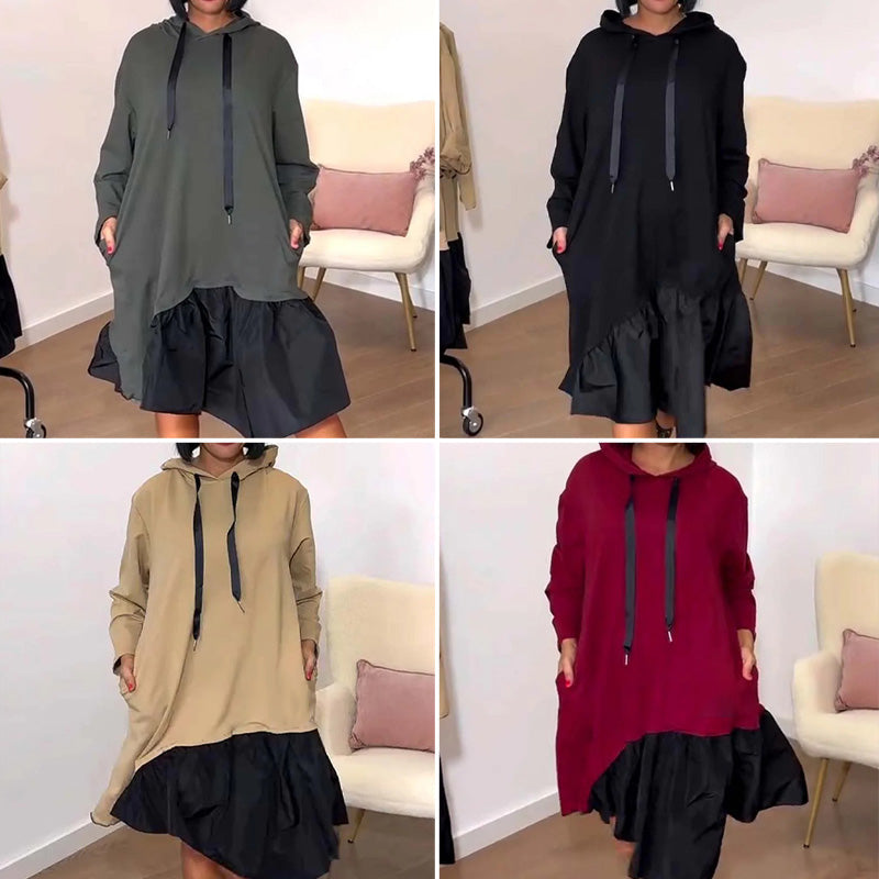 Women’s Trendy Casual Loose Fit Hooded Dress