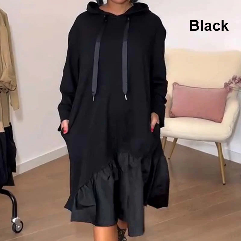 Women’s Trendy Casual Loose Fit Hooded Dress