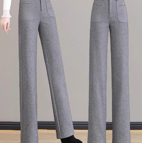 [Gift For Her] Women's High Waisted Thermal Straight Leg Pants