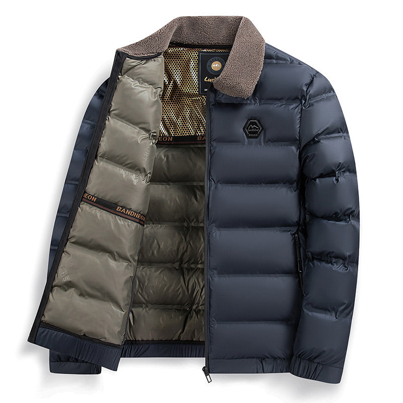 ❄️Winter-Specials❄️Men's Warm Waterproof Lapel Cotton Padded Jacket