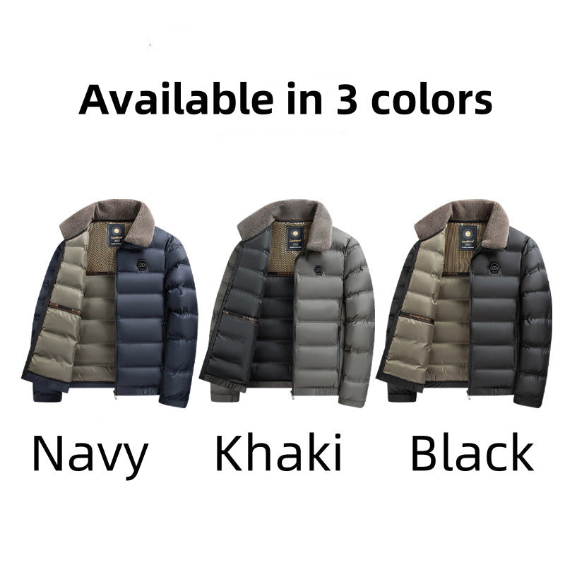 ❄️Winter-Specials❄️Men's Warm Waterproof Lapel Cotton Padded Jacket