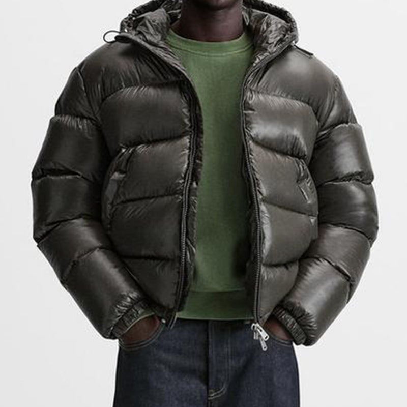 Men's Lightweight Hooded Quilted Puffer Jacket