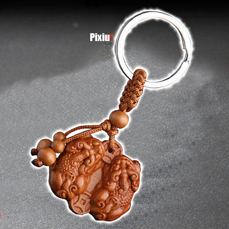 Lucky Double Pixiu Keychain - Fortune-Bringing & Fortune-Enhancing