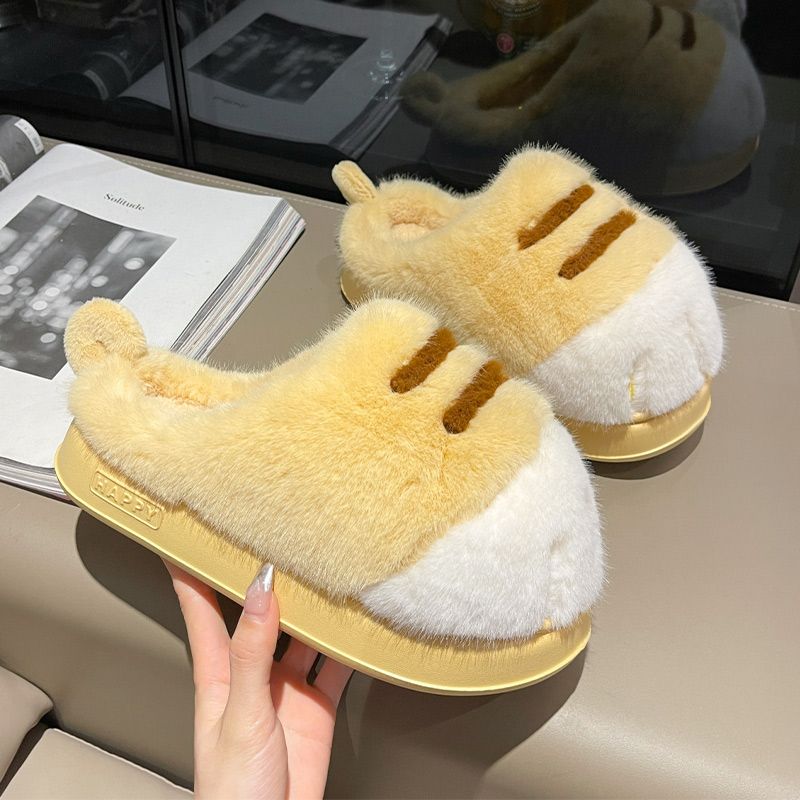 Winter Fluffy Plush Warm Slippers