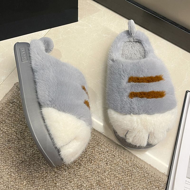 Winter Fluffy Plush Warm Slippers