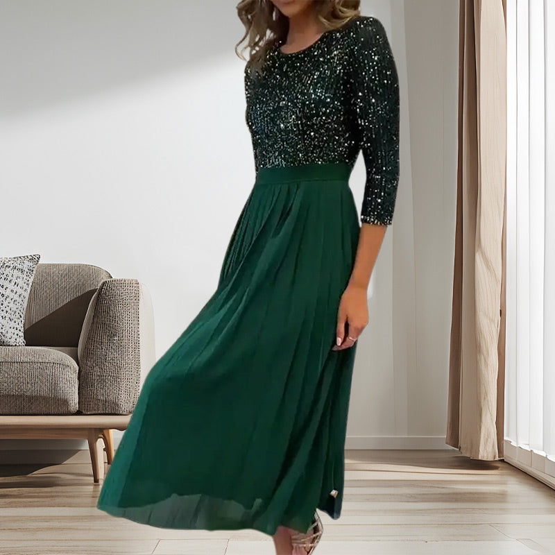 Women's Sequin Midi Tulle Dress