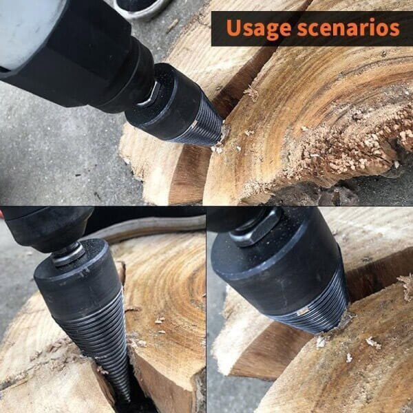 Removable Drill for Splitting Wood, Electric Drill for Home Use, Heavy-duty Drill