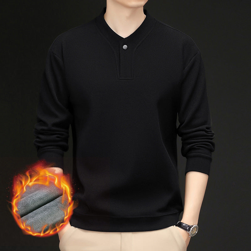 Men’s Plush-LinedThickened Pullover