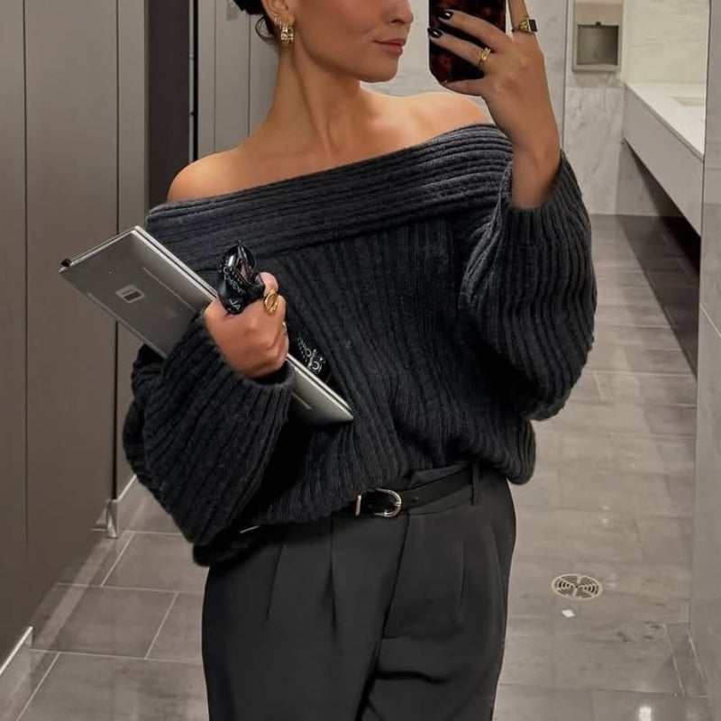 🔥2025 NEW SALES - 50% OFF🔥Women’s Oversized Off Shoulder Sweater