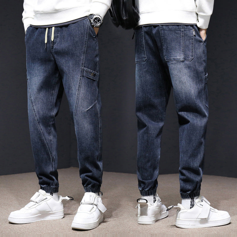 Trendy Loose Fit Denim Pants for Men