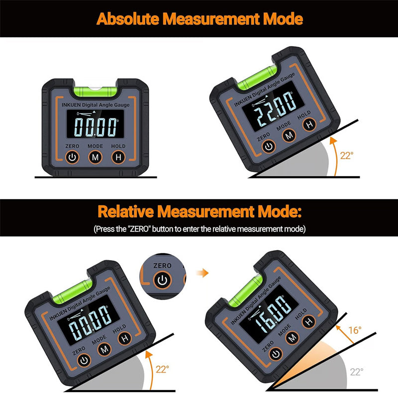 0-360°Digital Angle Magnetic Electronic Gauge