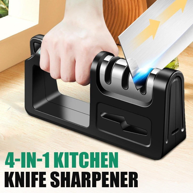 4-in-1 Stone Sharpener with Hang Hole