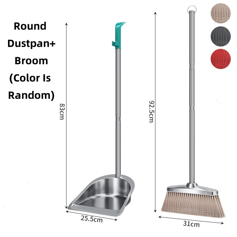 Stainless Steel Hangable Broom & Dustpan Set