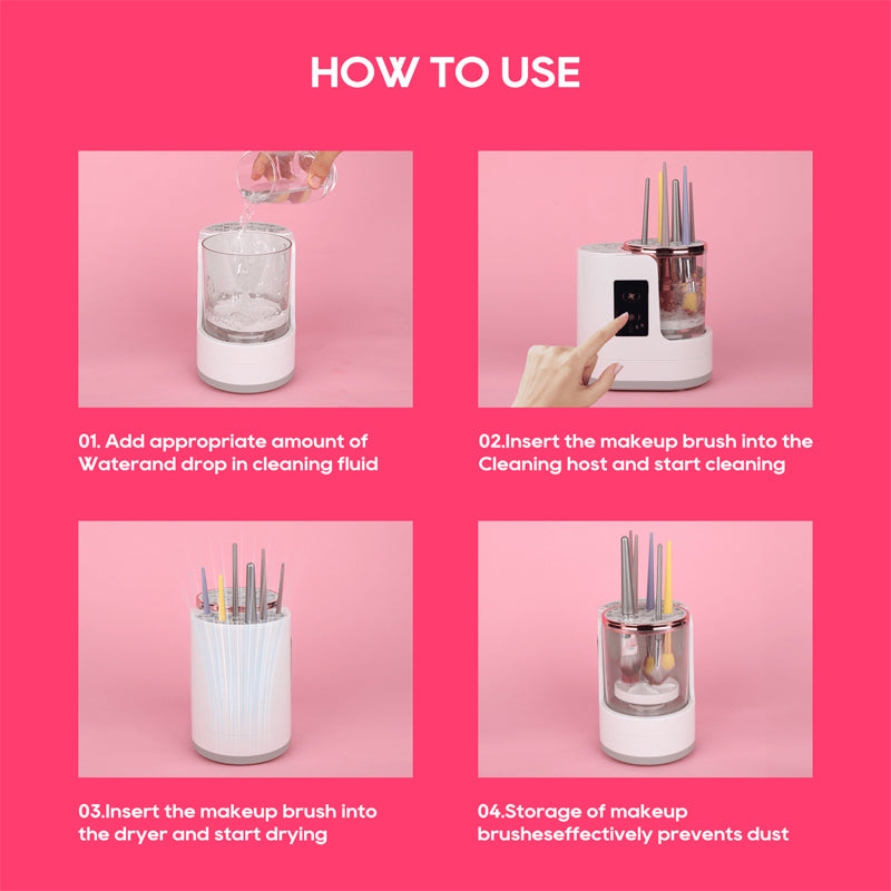 3 in 1 Electric Makeup Brush Cleaner